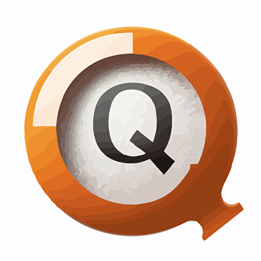 vector logo of a Q with a checkmark in it