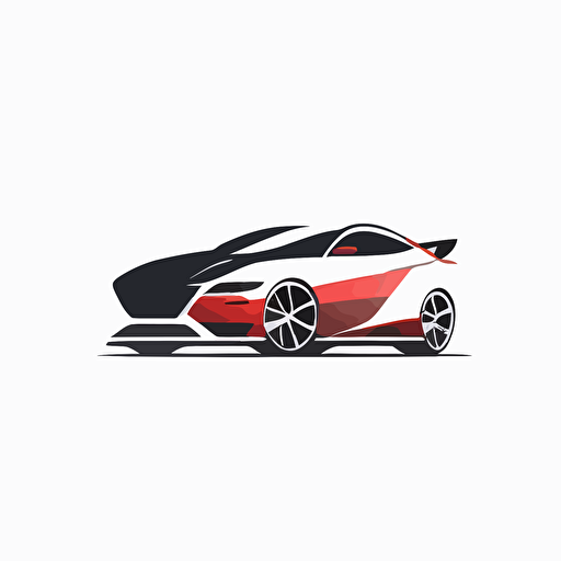 car vector 2d logo, minimal icon, white background
