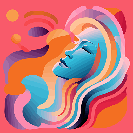 abstract vector representation of breathing