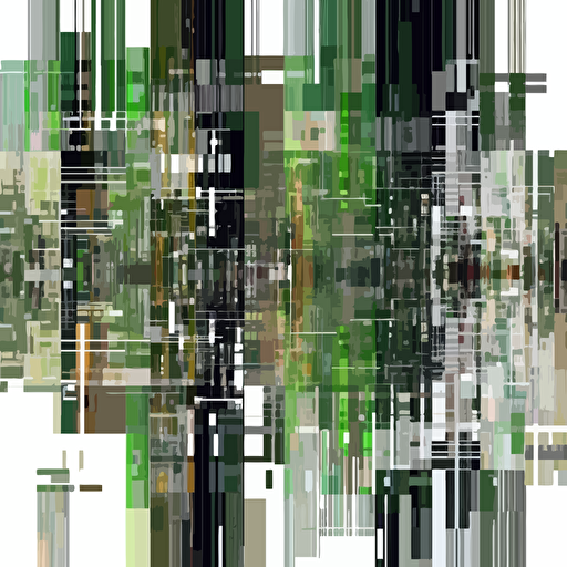 excel matrix rain, abstract, collage, modern art design, vector art, fashion illustration, minimal style, green shades,