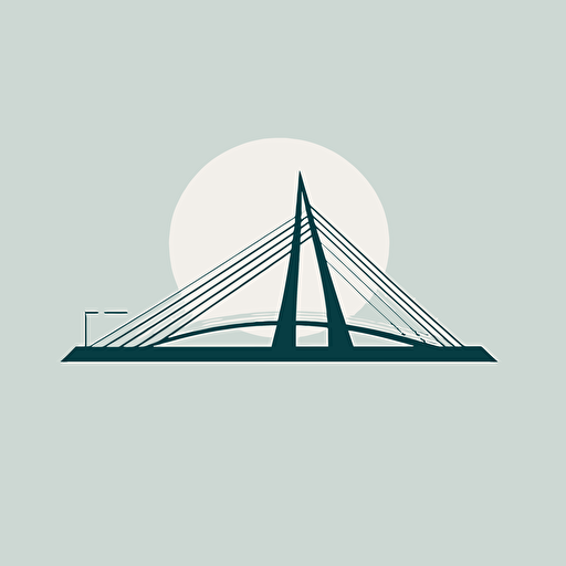logo of erasmusbrug, clean, simple, modern, abstract, vector, trendy
