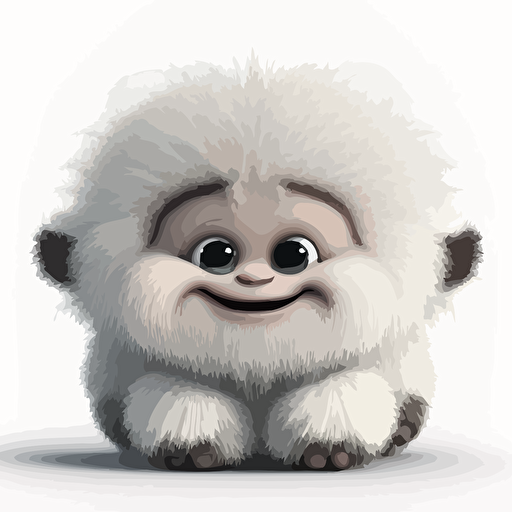 A gorgeus baby fur republican, smiling, white background, vector art , pixar style