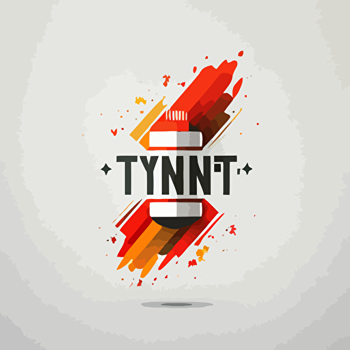 minimal vector logo design using TNT Dynamite for a trading company