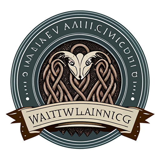 vector logo for a handmade weaving business