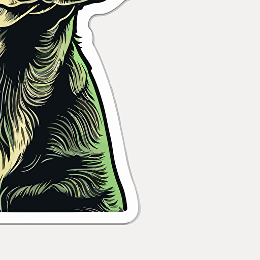 cute labrador dog drawing, vector, sticker