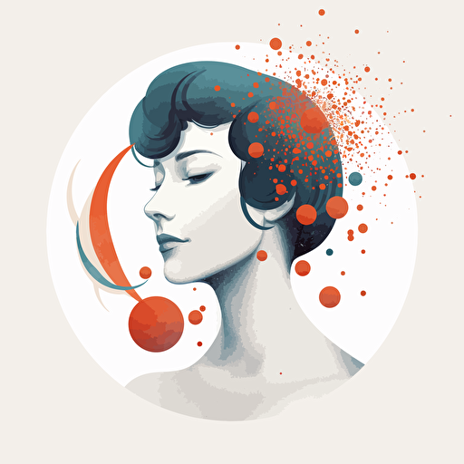 simple minimal vector logo, working on spiritaul developement, inspired by Catrin Welz