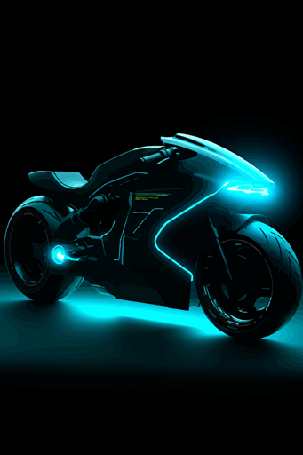 tron legacy motor bike, minimalistic vector,