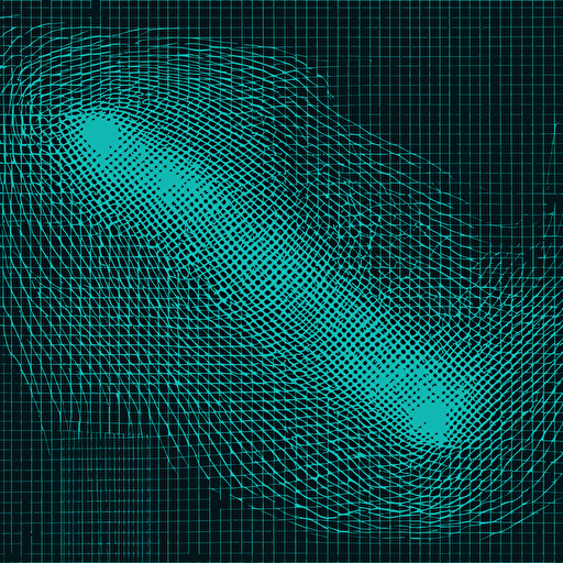 vector pattern with grid and dots, vector art, movement