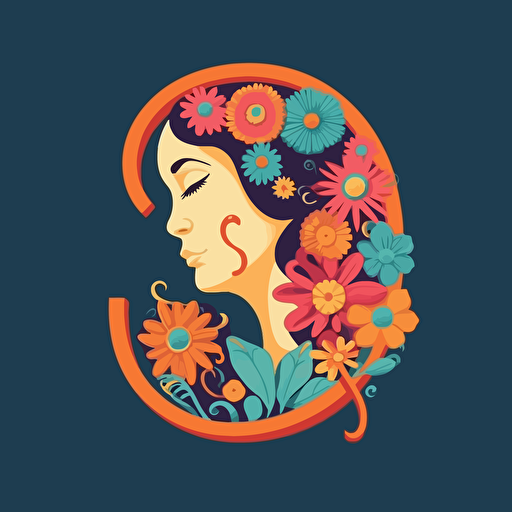 A logo using the letters “S” and “P” relating to motherhood. Theme is soul puzzles. Color palette will be warm and evoke feelings of belonging, joy and strength. Ultra detailed. Flat vector.