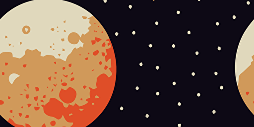 vector style simple moon image, gothic, dark colours