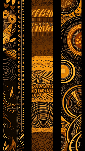 vector art illustration of abstract african pattern, wallpaper design