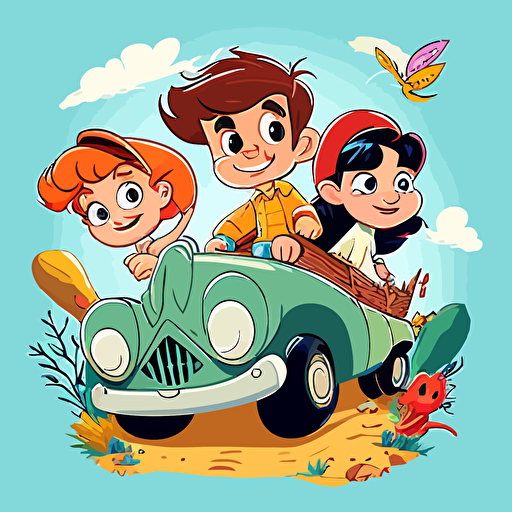 create a disney like cartoon high quality vector