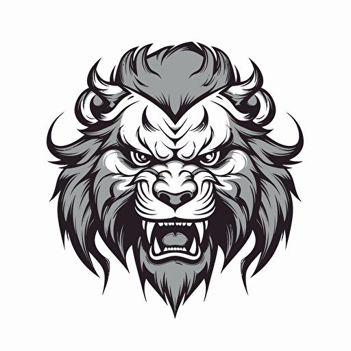 beast logo vector, high quality, white background