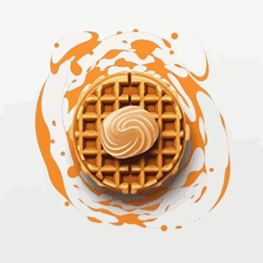 vector, whipped waffles gestalt logo