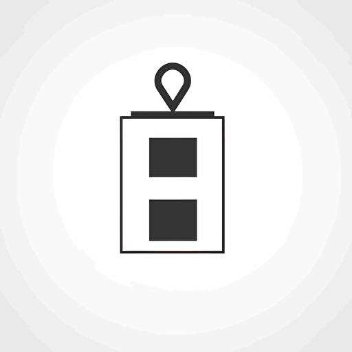 black and white, simple poll vector illustration