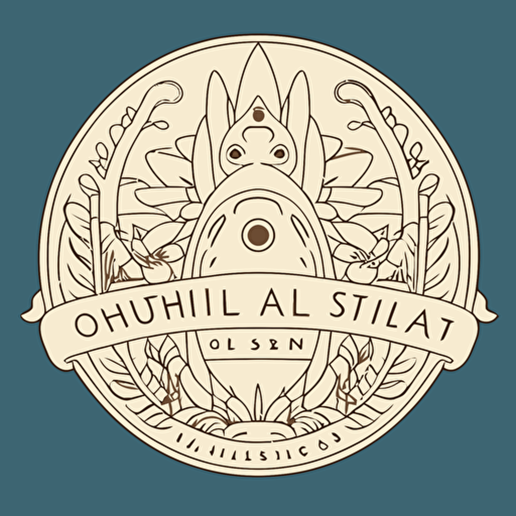 studio ghibli logo lineart vector