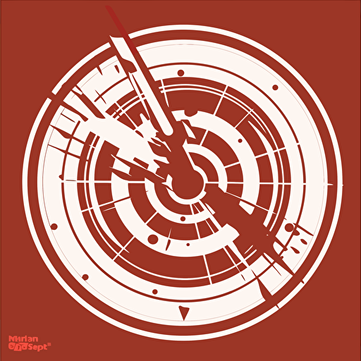 circle vector, target, fountain pen hitting bullseye, logo, transparent background