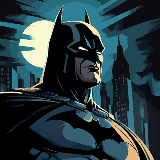create a drawing about batman, vector