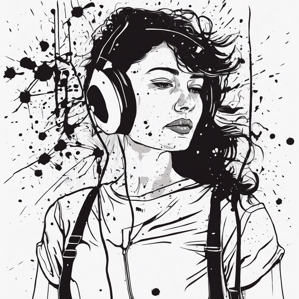 a woman inside a mobile phone