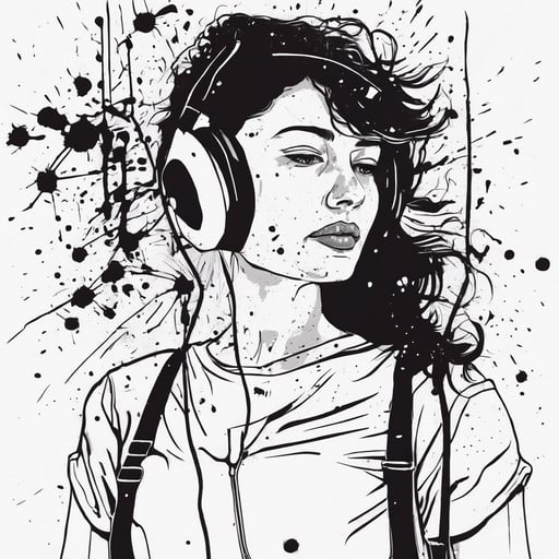 a woman inside a mobile phone