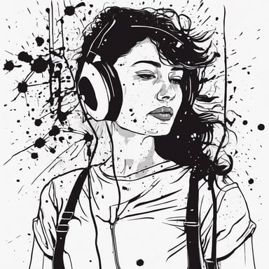 a woman inside a mobile phone