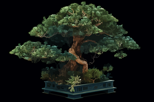 bonsai tree made with camera parts, 2d, vector a Fujicolor Superia X-TRA 400