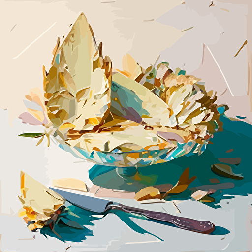 Lorentz Vector, oil painting knife, beautiful pale color,