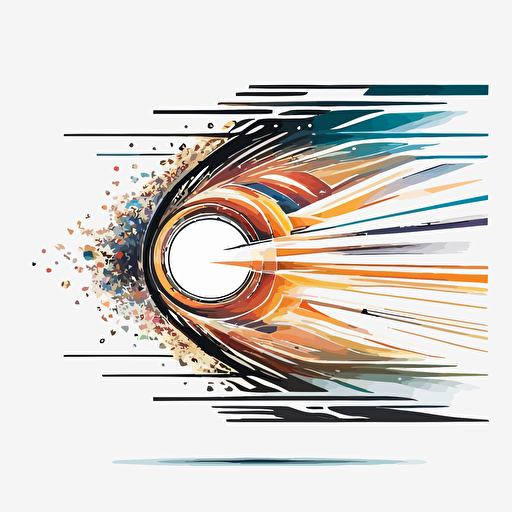 what the universe looks like when you aree moving at the speed of light, vector, line, white background