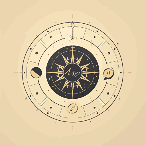 Stylish astrology consultancy logo, Apple Inc.