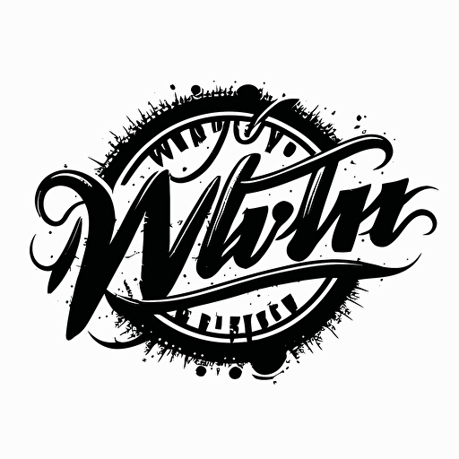 script logo mvp, black vector, on white background