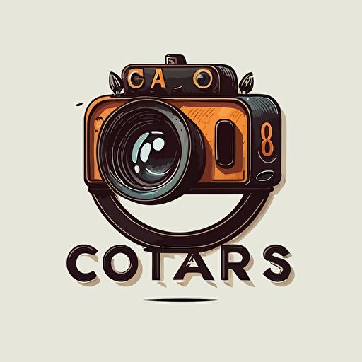 vector logo called StudioCars with the letter O being a camera lens