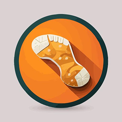icon, vector, foot, med, insole, care