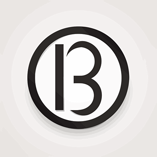 Modern Elegant iconic logo of 2 letter B's, Black vector, on a White background