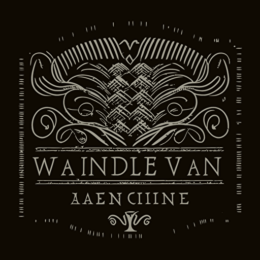 vector logo for a handmade weaving business