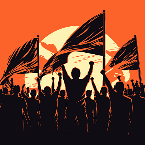football ultras waving flags vector art
