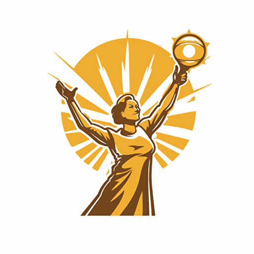 2d vector icon. Soccer ultra supporter holding a golden flare. Transparent background
