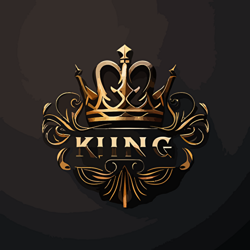 king shape crown simple vector logo unique