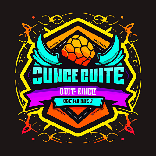 simple logo for a battle between two content creators in a challenge for a $10000 prize, bright colors, internet, youtube, twitch, vector