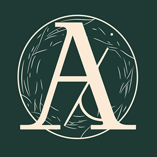 create a lettermark of letters A and L, modern, vector, simple