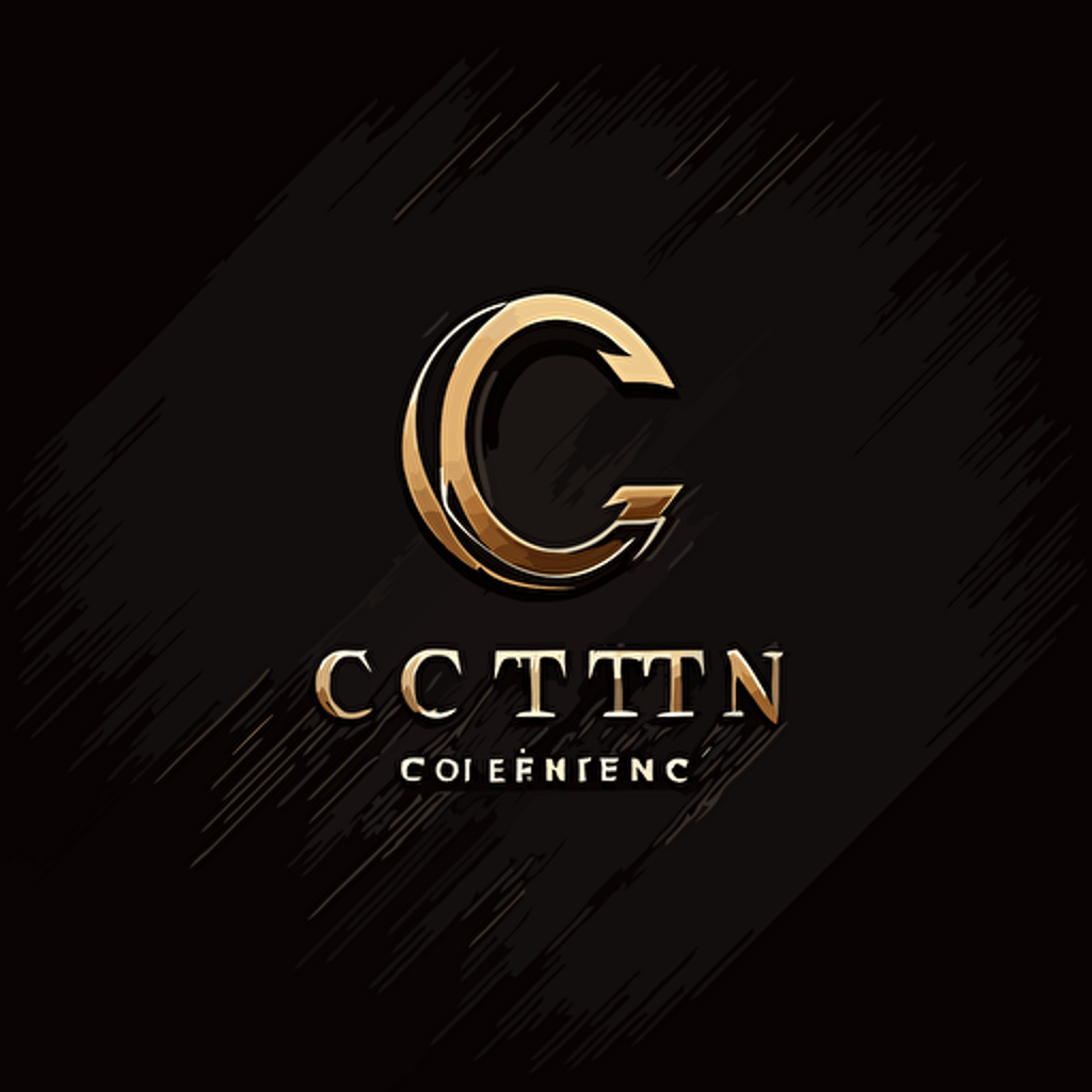 Logo design of C in vector for construction, , real estate, property. Minimal awesome trendy professional logo design template on black background.