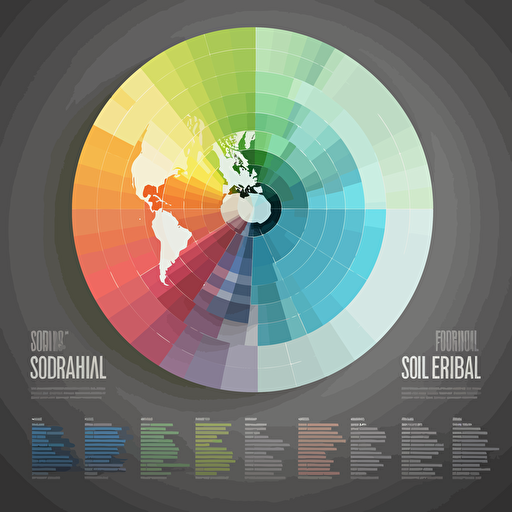 design a logo for earth visualisation charts, vector, solid colors