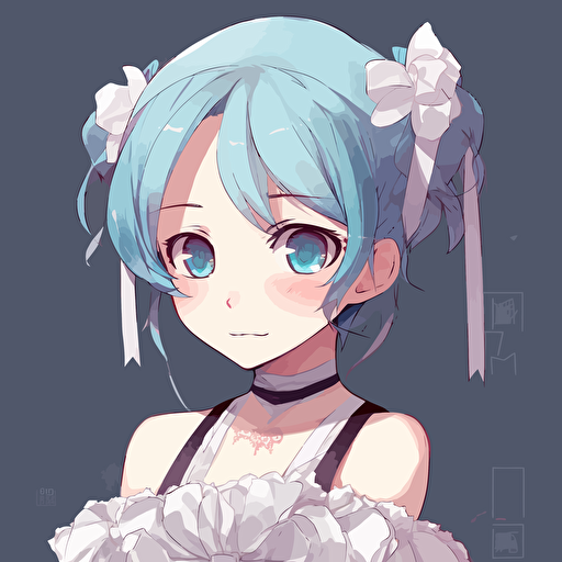 Rem, anime re zero, anime, vector