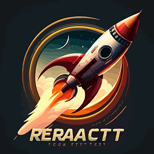 vector rocket logo, design software, vector