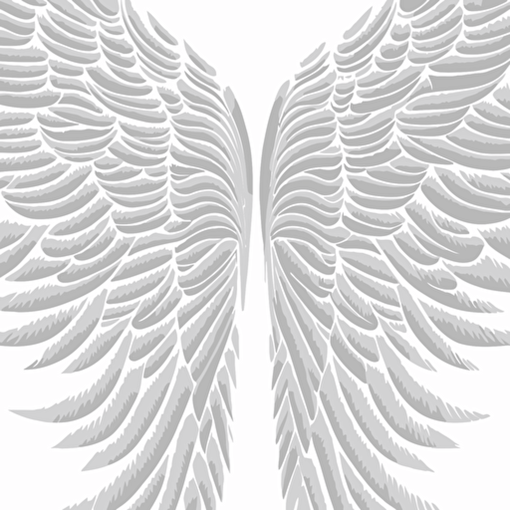 a super simple angel wing pattern to use for a background. vector contour