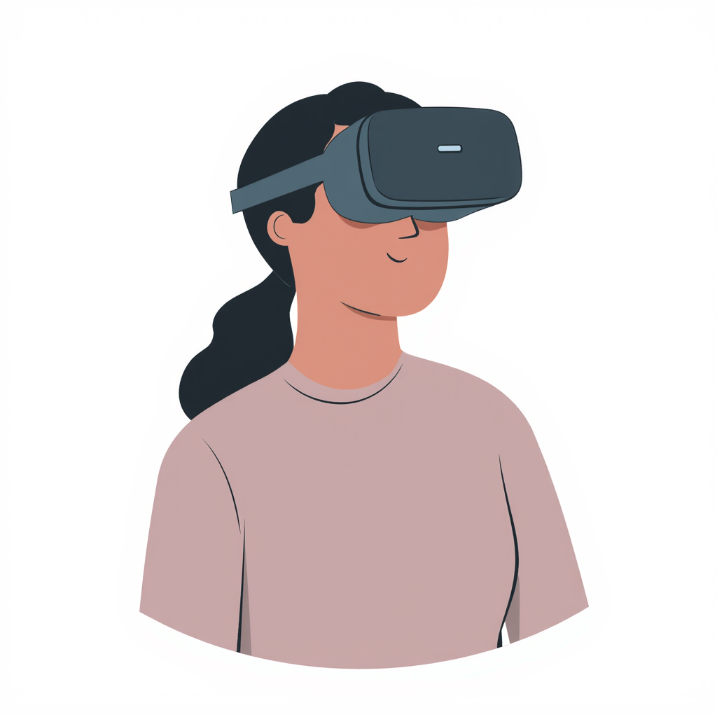 a person with vr headset 