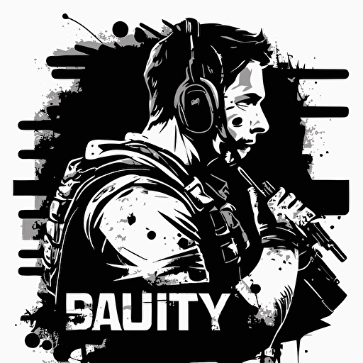 sprint, call of duty perk, vector icon, black and white