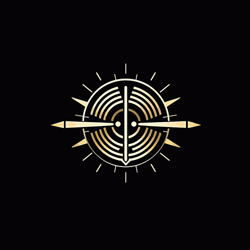 minimalistic, elegant, luxurious vector symbol for earning money.