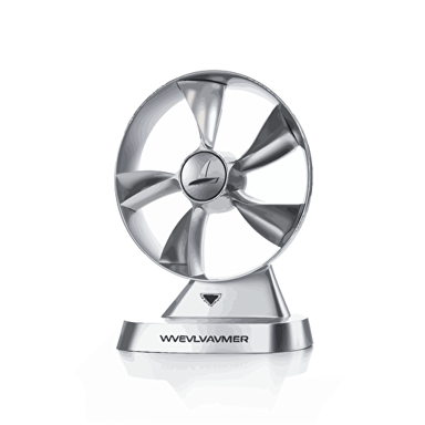 vector logo award volvo aerodynamics fan blades white background
