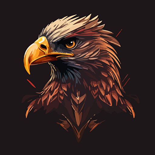 2d vector eagle logo