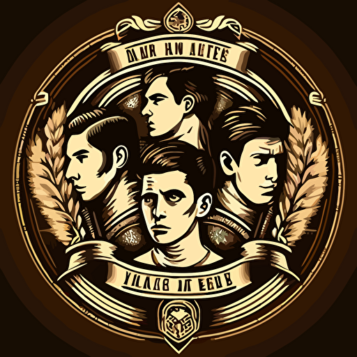 a craft beer band based on the band Arctic Monkeys, logo, vector style, highly detailed